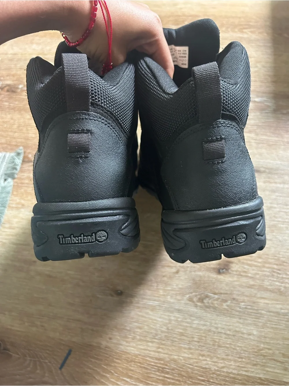 Timberland Black Men's Leather Work Boots